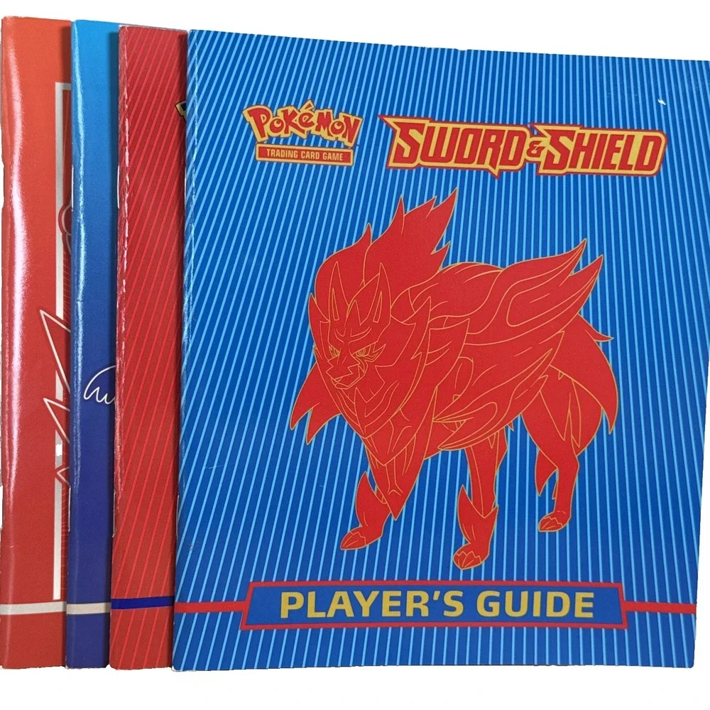 Lot Of 4 Pokémon Sword & Shield Players Guide 2 Red 2 Blue